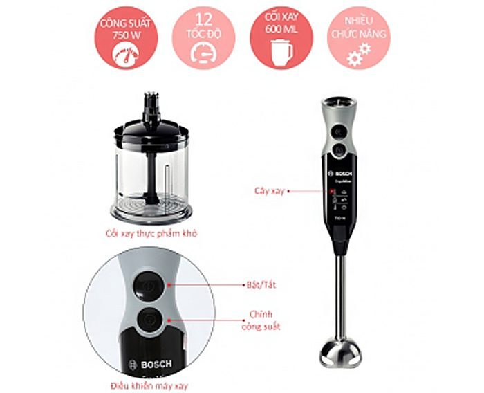 Máy xay cầm tay Bosch MSM67160 - Hàng chính hãng