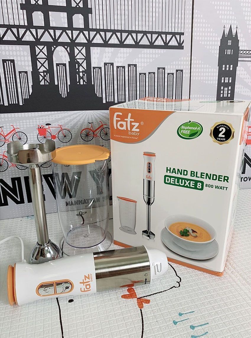 Máy xay cầm tay Deluxe 8 FatzBaby FB5214BL - Hàng chính hãng