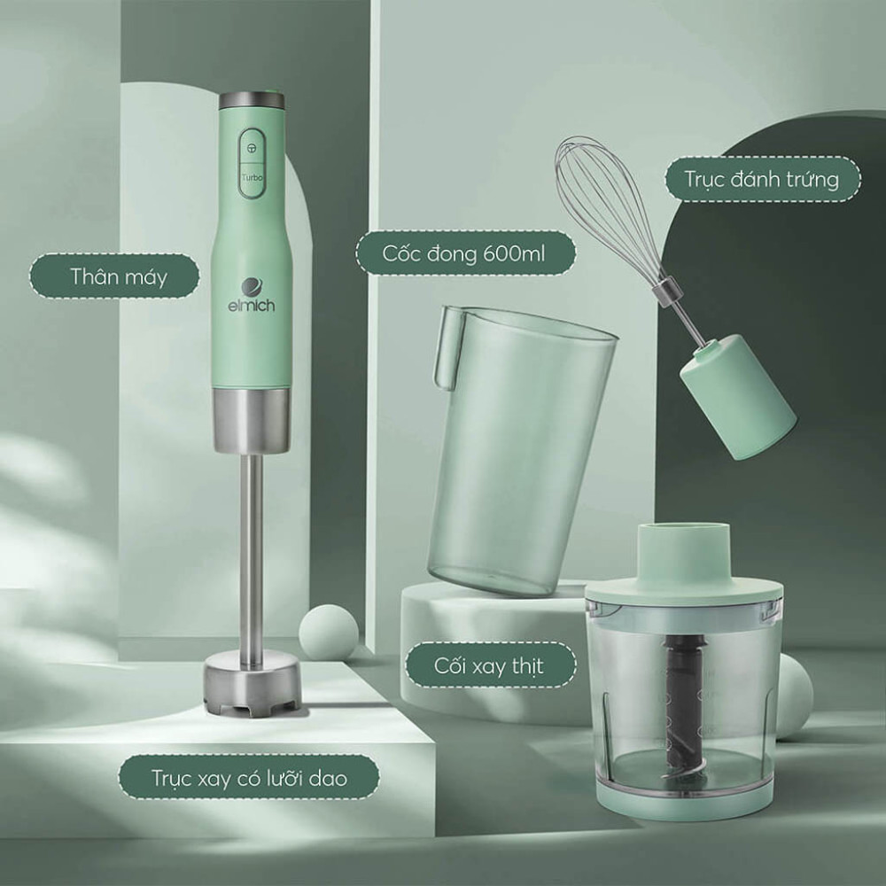 Máy xay cầm tay Elmich BLE-8666 - Hàng chính hãng