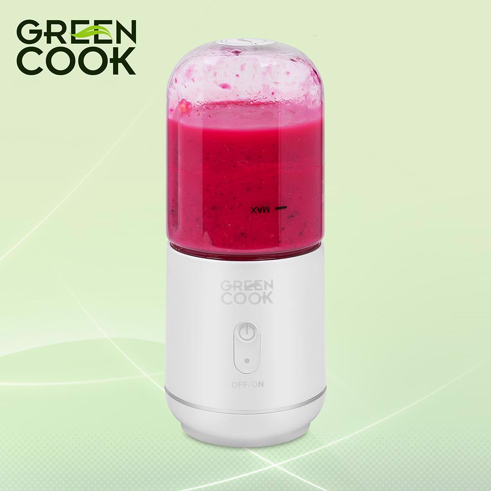 Máy xay sinh tố sạc cầm tay Green Cook GCJ01 - Hàng chính hãng