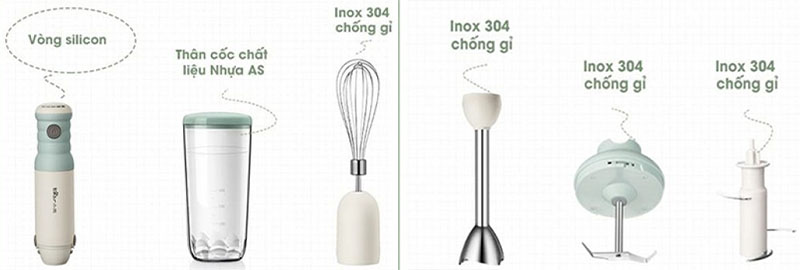 Máy xay cầm tay đa năng Bear JBQ-B50E1 - Hàng chính hãng