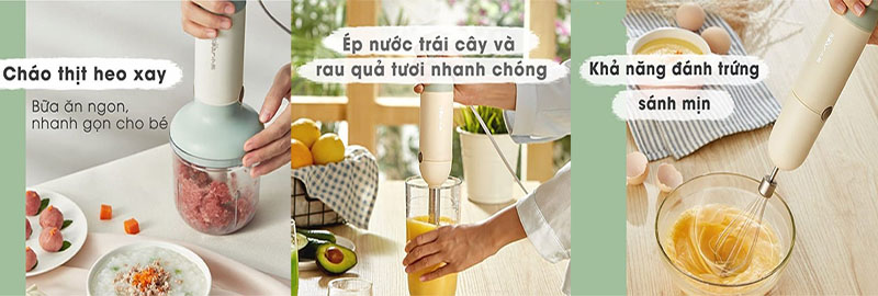 Máy xay cầm tay đa năng Bear JBQ-B50E1 - Hàng chính hãng
