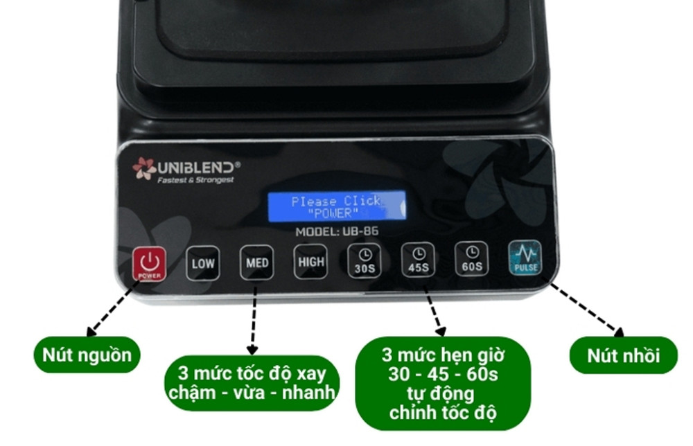 Máy xay công nghiệp Uniblend UB-86 - Hàng chính hãng