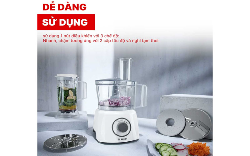 Máy xay đa năng Bosch MCM3200W - Hàng chính hãng