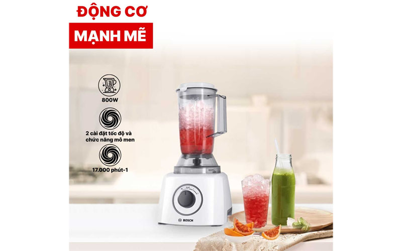 Máy xay đa năng Bosch MCM3200W - Hàng chính hãng