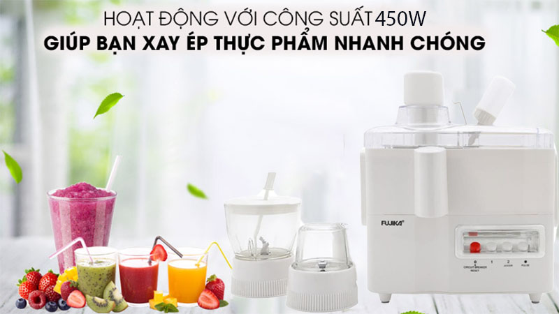 Máy xay ép đa năng Fujika FJ-176 - Hàng chính hãng