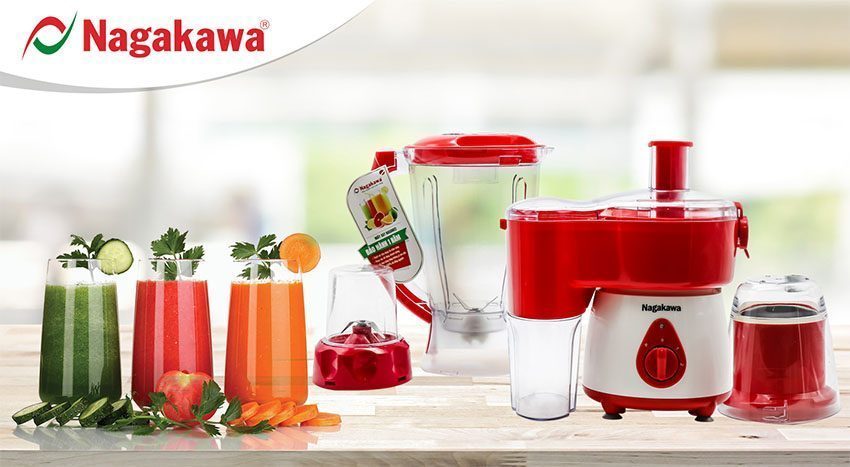 Máy xay ép đa năng Nagakawa NAG0802 - Hàng chính hãng