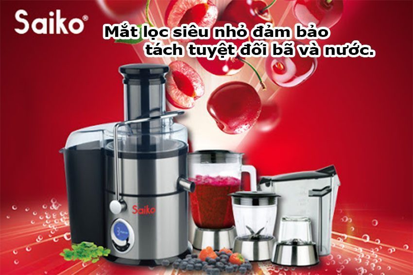 Máy xay ép hoa quả đa năng Saiko MJB-800GS - Hàng chính hãng
