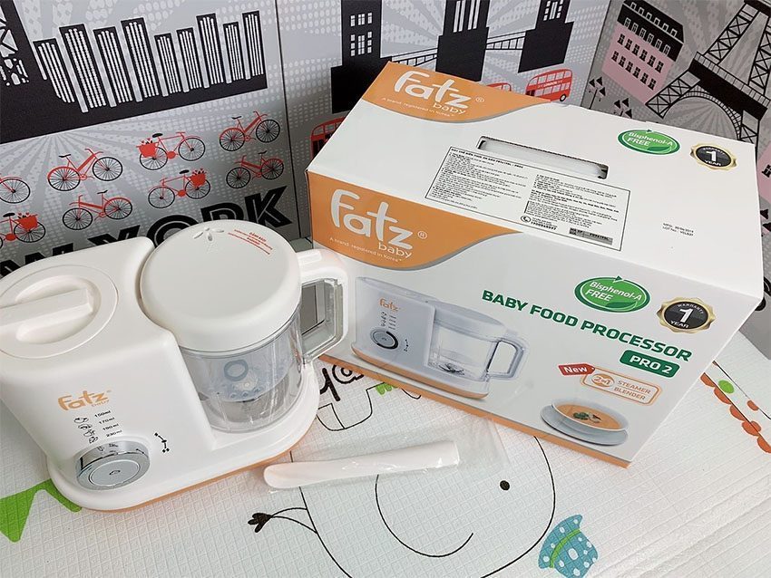 Máy xay hấp đa năng 2 in 1 FatzBaby PRO 2-FB9619SL - Hàng chính hãng