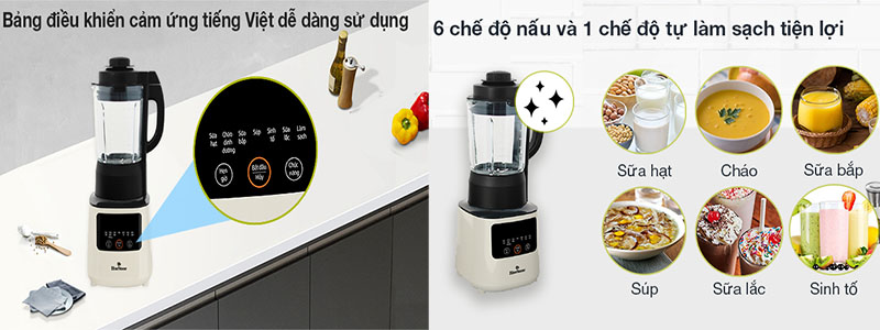 Máy xay nấu đa năng Bluestone BLB-6035 - Hàng chính hãng