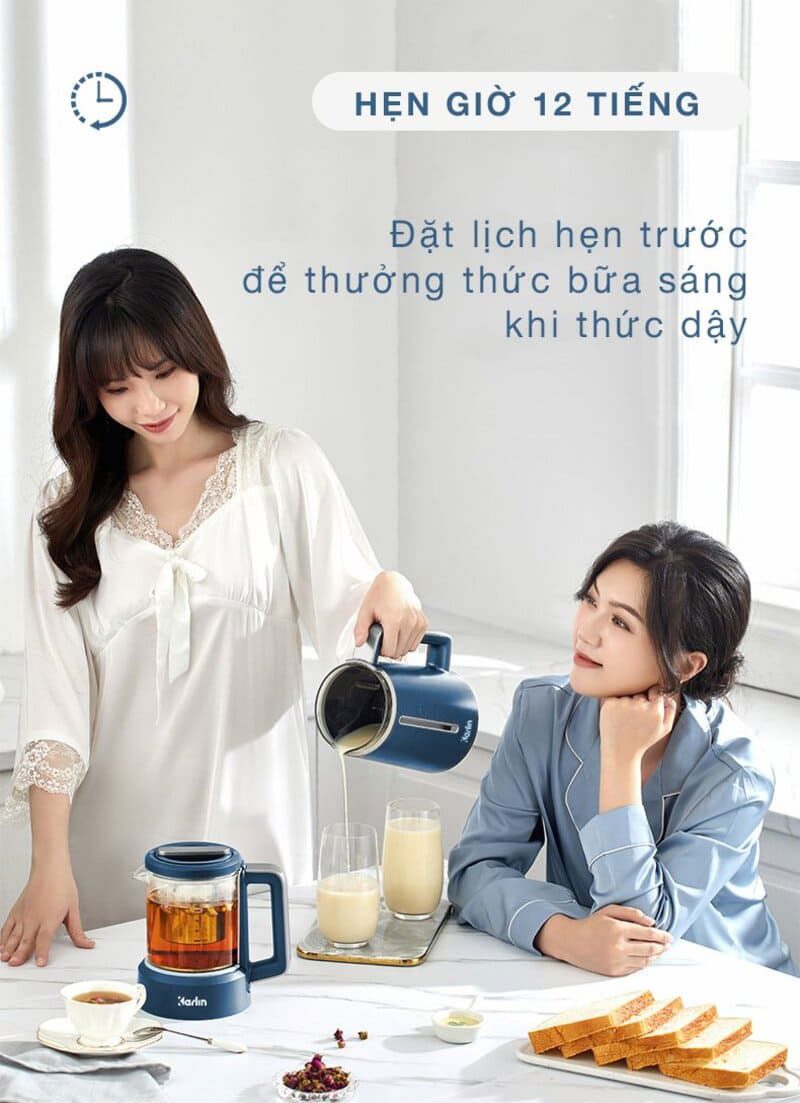 Chức năng hẹn giờ đến 12 tiếng tiện lợi