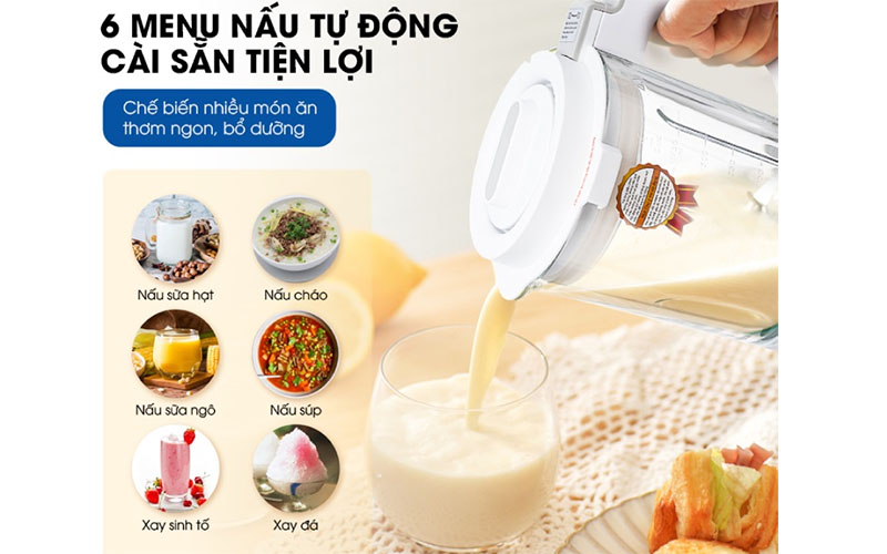 Máy xay sữa hạt Matika MTK-3175 - Hàng chính hãng