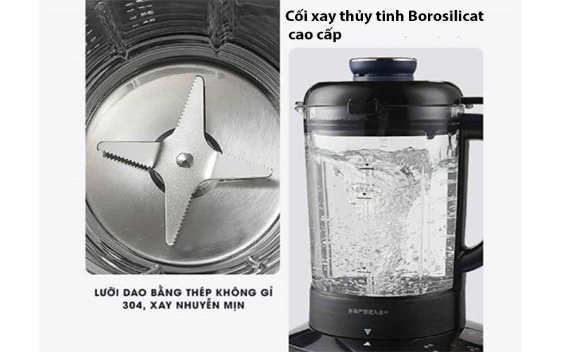 Máy xay nấu sữa hạt đa năng cách âm Bear PBJ-B06S2 - Hàng chính hãng