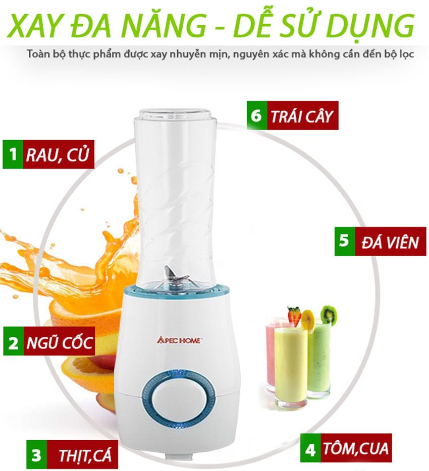 Chức năng của máy xay sinh tố Apechome APH-15R