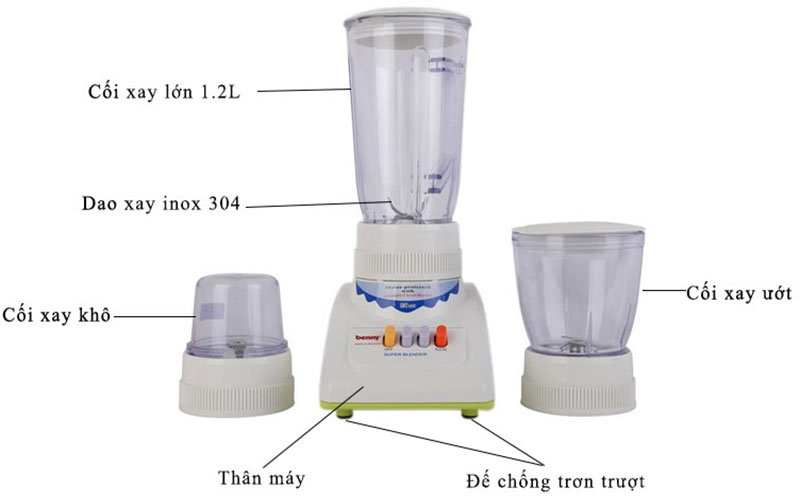 Máy xay sinh tố Benny BL-10SI - Hàng chính hãng