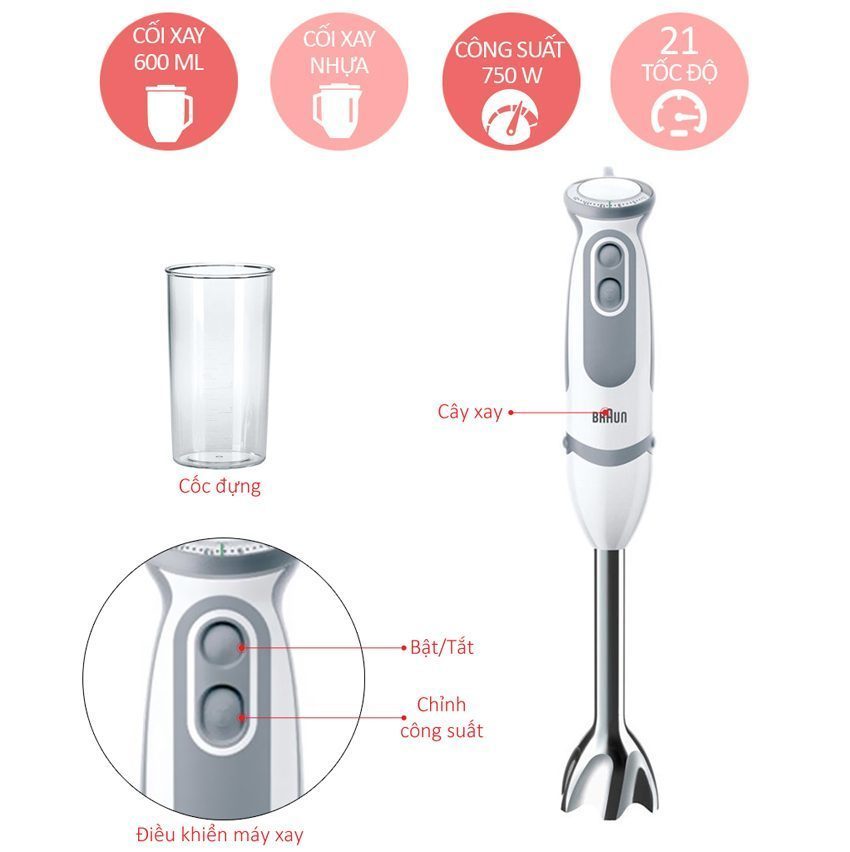 Máy xay sinh tố Braun MQ5000 