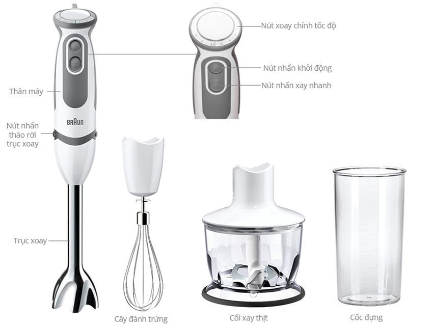 Máy xay sinh tố Braun MQ5035 - Hàng chính hãng