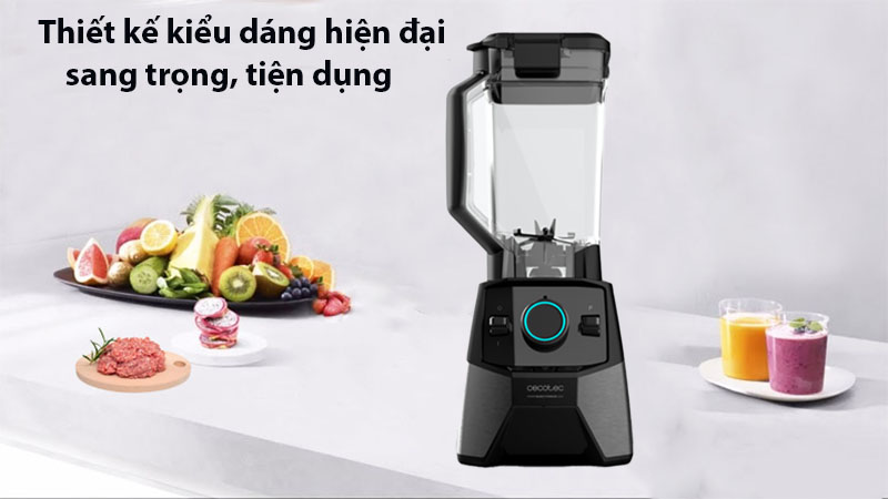 Máy xay sinh tố Cecotec Power Black Titanium 2000 Pro - Hàng chính hãng