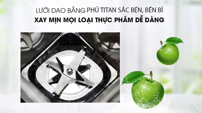 Máy xay sinh tố Cecotec Power Black Titanium 2000 Pro - Hàng chính hãng