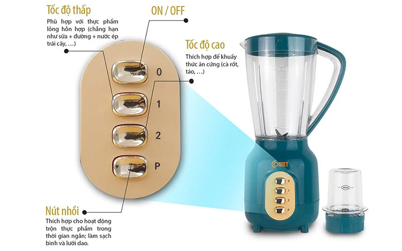 Máy xay sinh tố Comet CM9952 - Hàng chính hãng