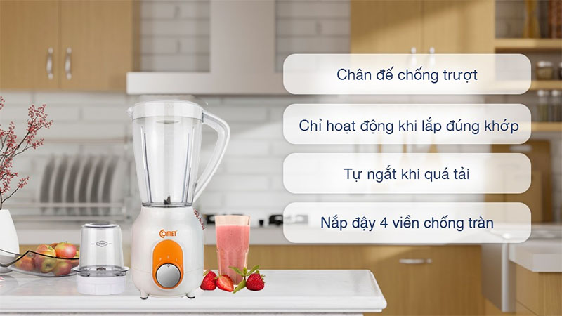 Máy xay sinh tố Comet CM9955 - Hàng chính hãng