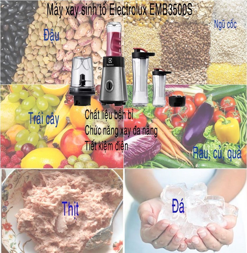 Máy xay sinh tố Electrolux EMB3500S - Hàng chính hãng