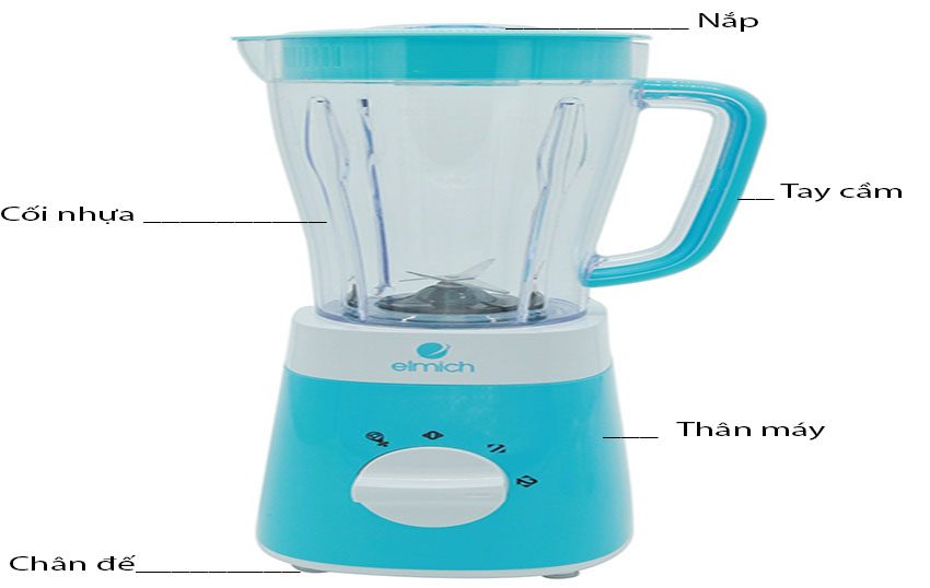 Máy xay sinh tố Elmich BLE-1842 - Hàng chính hãng