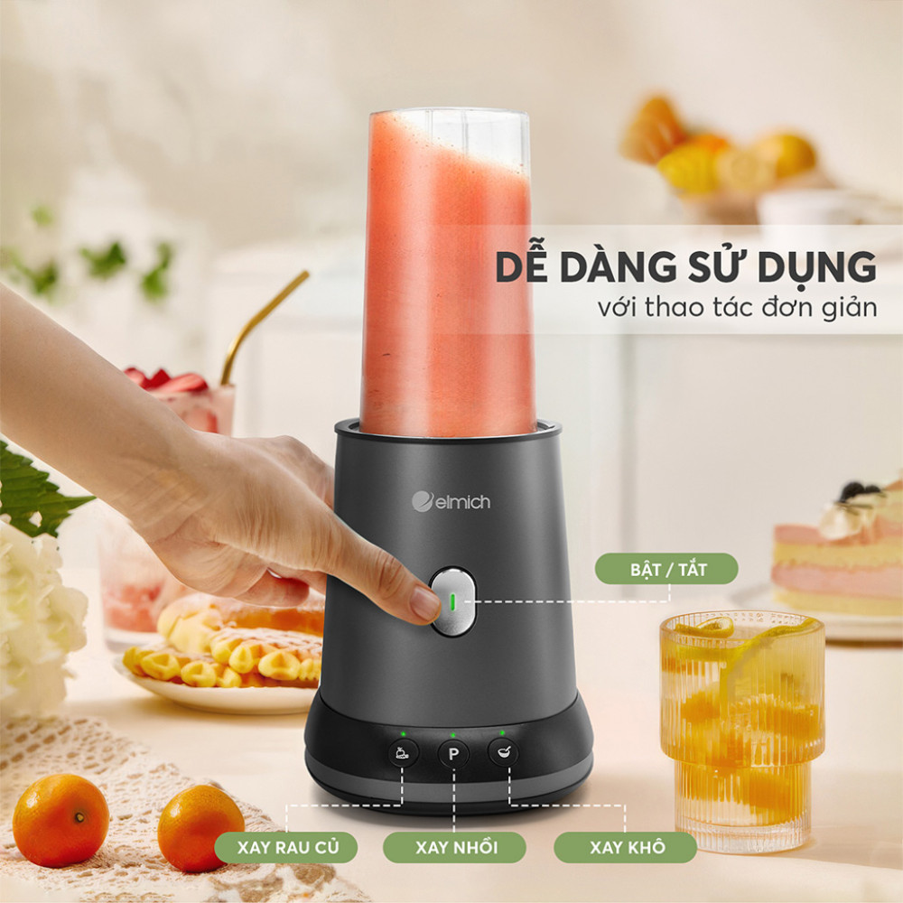 Máy xay sinh tố Elmich BLE-8667 - Hàng chính hãng