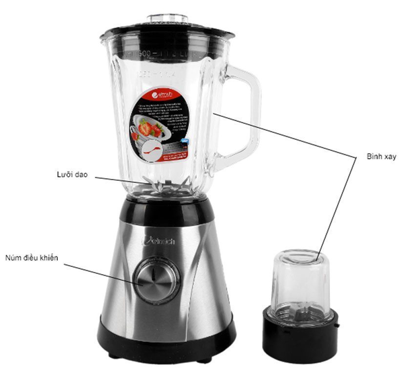 Máy xay sinh tố Elmich EL 6861  - Hàng chính hãng