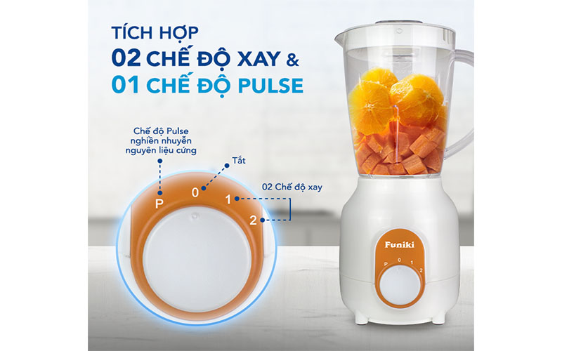 Bảng điều khiển của Máy xay sinh tố đa năng Funiki HCB2233