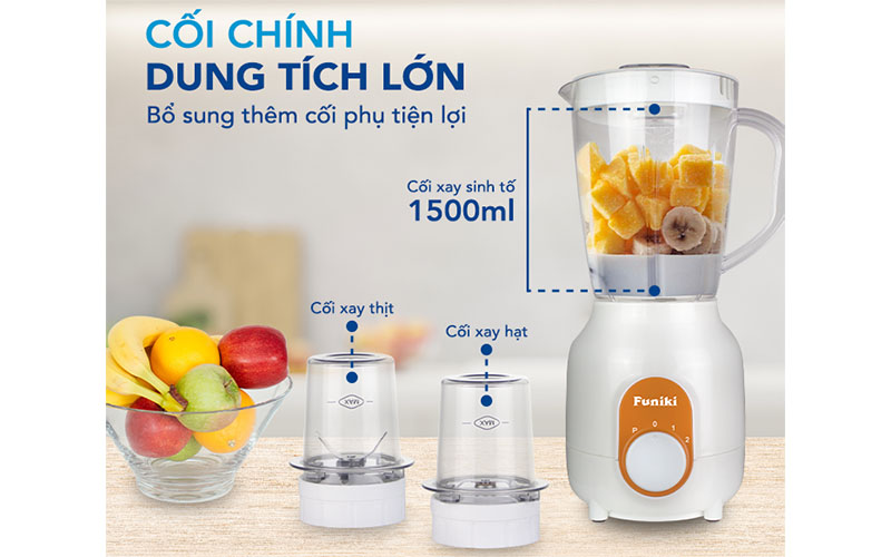 Dung tích của Máy xay sinh tố đa năng Funiki HCB2233