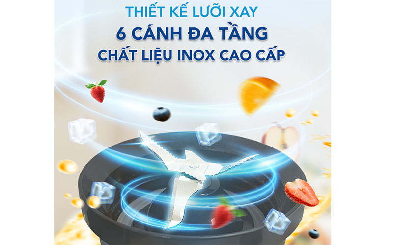 Thiết kế lưỡi dao xay của Máy xay sinh tố đa năng Funiki HCB2252