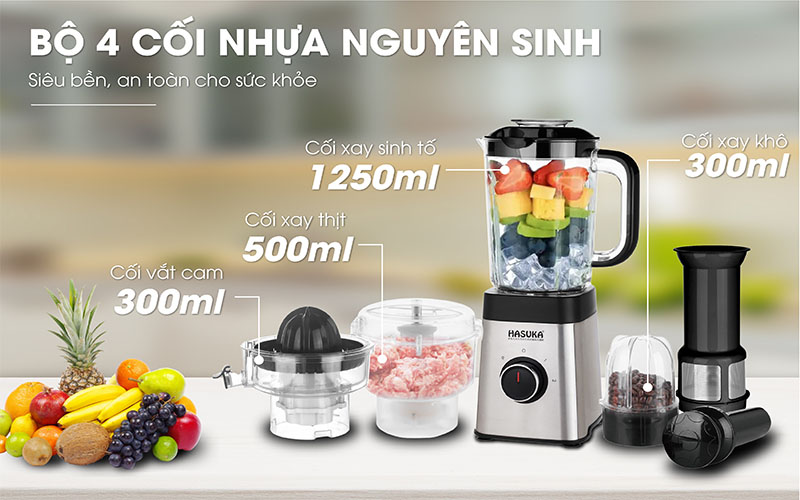 Máy xay sinh tố Hasuka HSK-766 - Hàng chính hãng