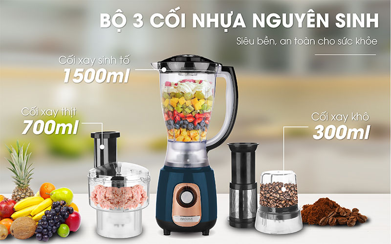 Máy xay sinh tố Hasuka HSK-768 - Hàng chính hãng