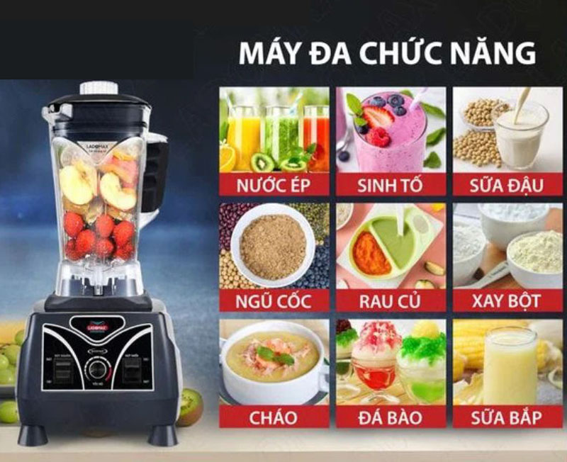 Máy xay sinh tố công nghiệp Ladomax HA-9114 - Hàng chính hãng