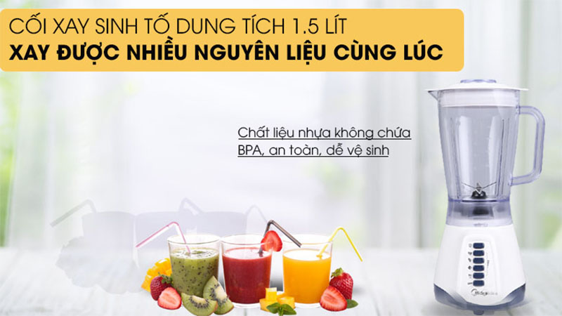 Máy xay sinh tố Midea MJ-BL50P - Hàng chính hãng