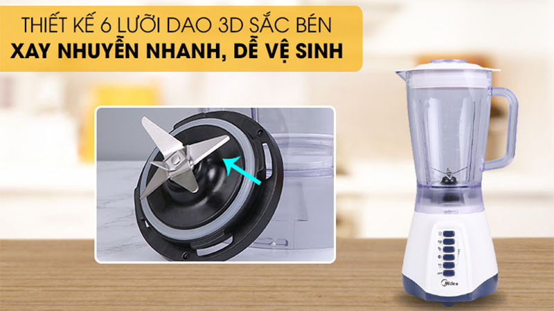 Máy xay sinh tố Midea MJ-BL50P - Hàng chính hãng