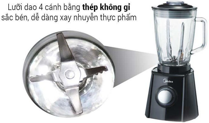 Máy xay sinh tố Midea MJ-BL60G - Hàng chính hãng