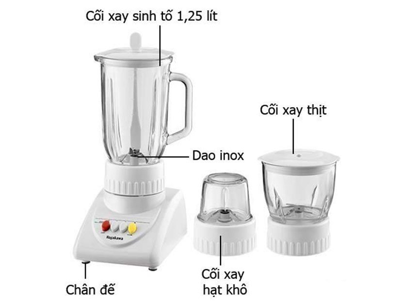 Máy xay sinh tố Nagakawa NAG0807 - Hàng chính hãng