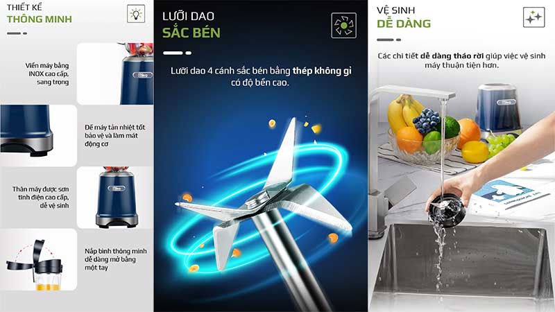 Máy xay sinh tố Olivo MB300 - Hàng chính hãng