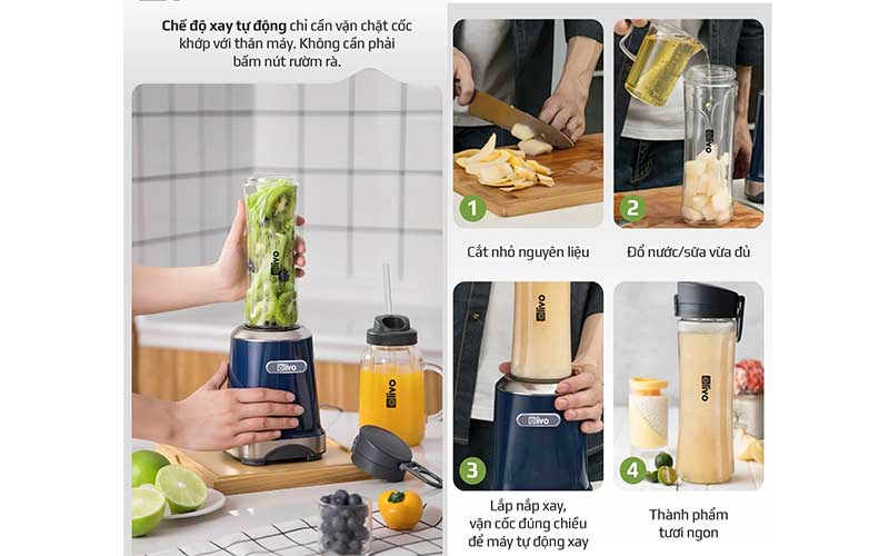 Máy xay sinh tố Olivo MB300 - Hàng chính hãng