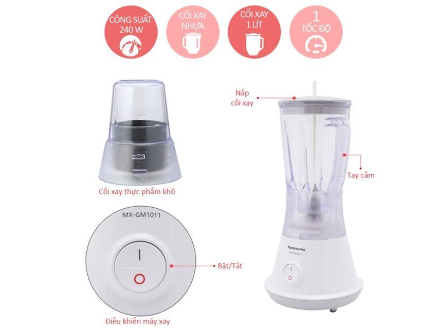 Máy sinh tố Panasonic MX-GM1011HRA - Hàng chính hãng