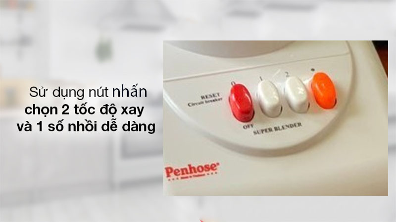 Bảng điều khiển của Máy xay sinh tố Penhose PH-861