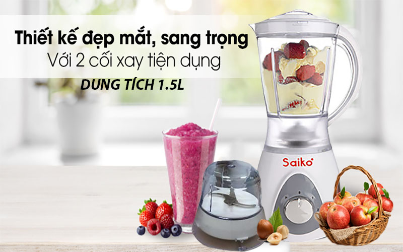 Máy xay sinh tố Saiko BL-1577P - Hàng chính hãng