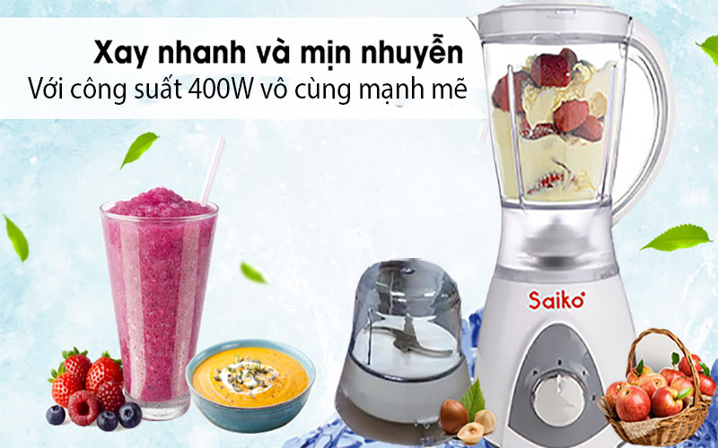 Máy xay sinh tố Saiko BL-1577P - Hàng chính hãng