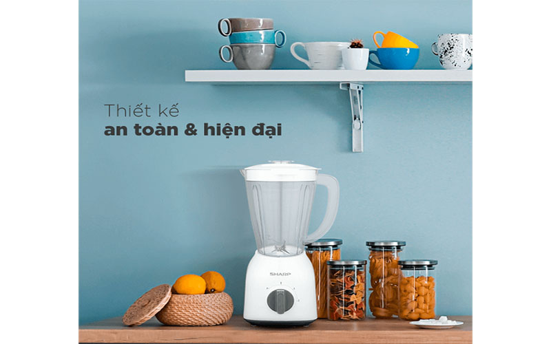 Máy xay sinh tố Sharp EM-S154PV-WH - Hàng chính hãng