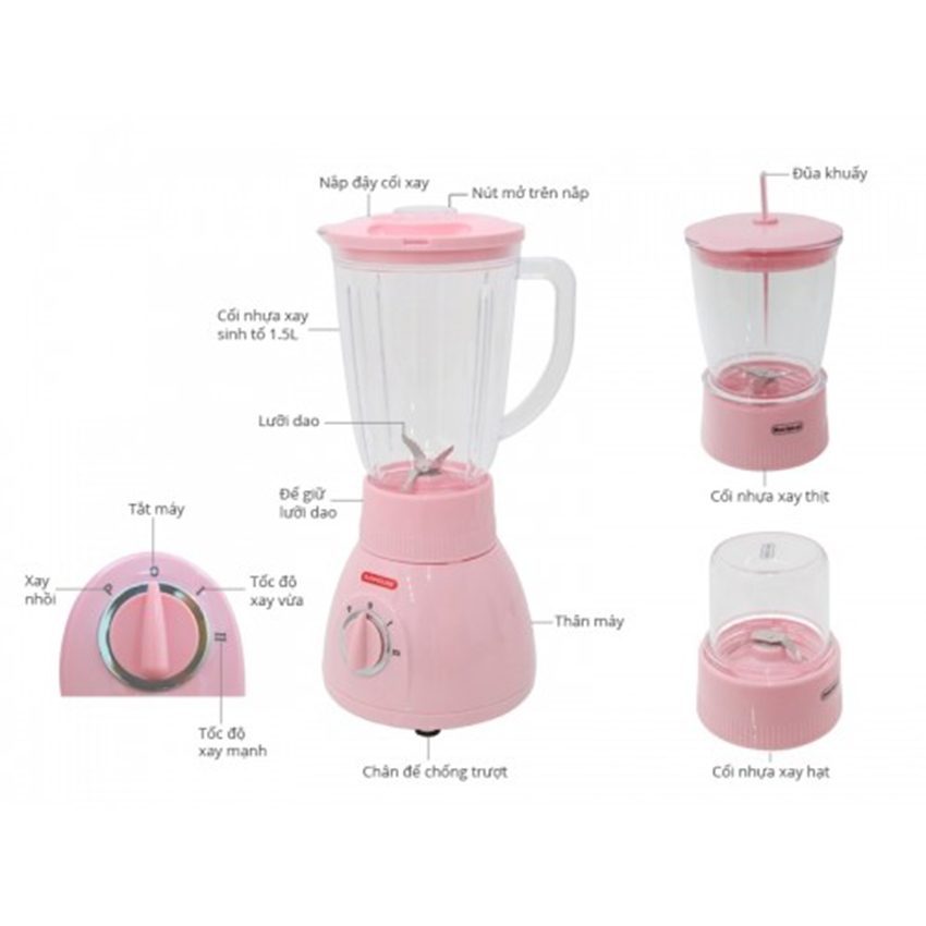 Chi tiết của máy xay sinh tố Sunhouse SH-556