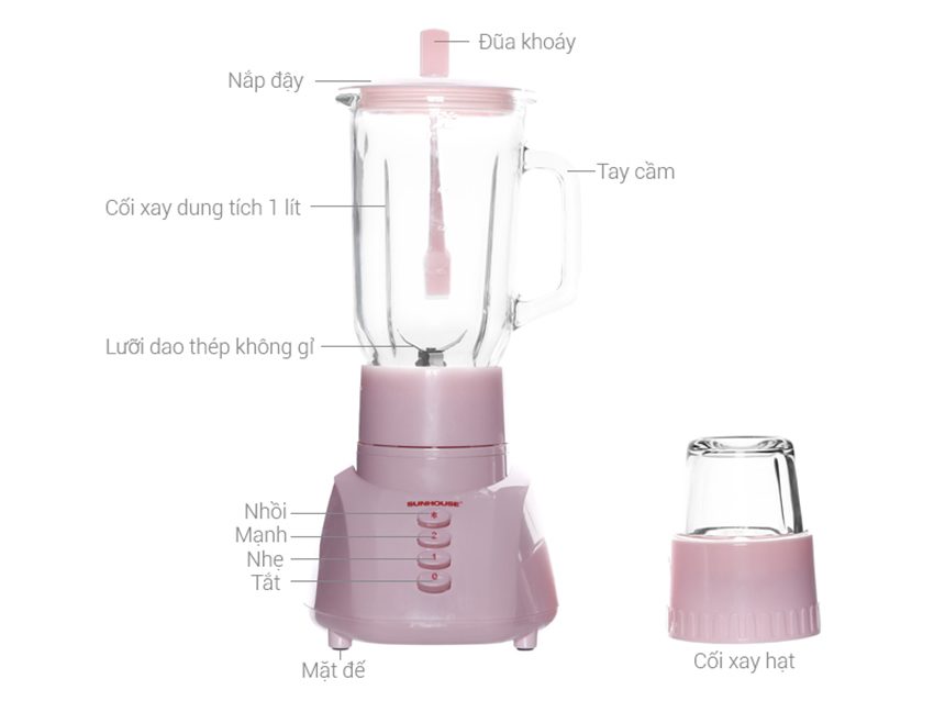 Máy xay sinh tố Sunhouse SHD-5111 - Hàng chính hãng