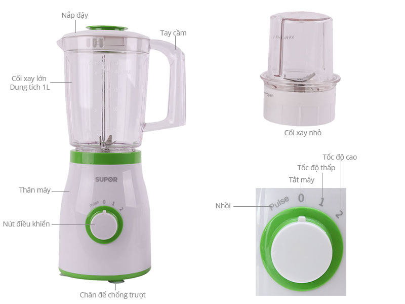 Máy xay sinh tố Supor SB30P  - Hàng chính hãng