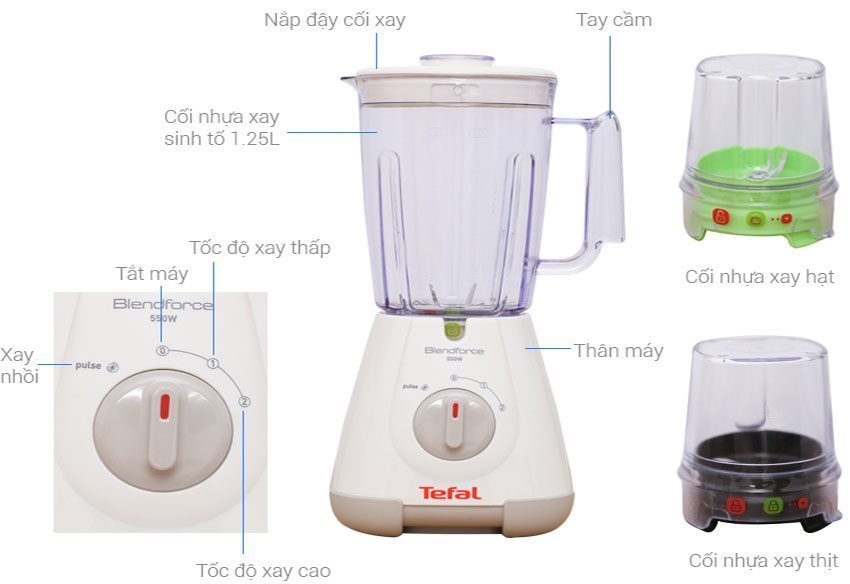 Máy xay sinh tố Tefal BL309166 - Hàng chính hãng